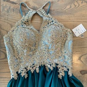 Prom Dress, JoyVany Women’s Chiffon, Emerald Green Gown